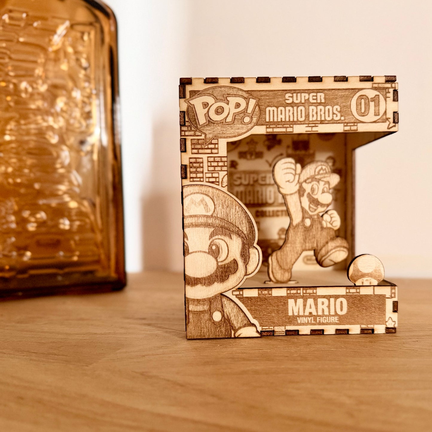 Cadre bois style figurine | Inspiration gaming | Grav' & Vous
