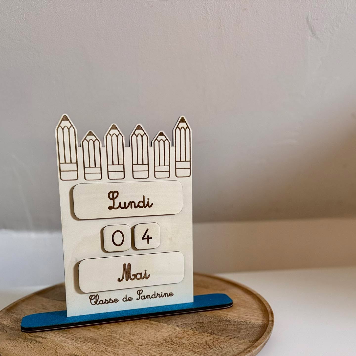 Calendrier perpetuel | Cadeau d'école | Grav' & Vous