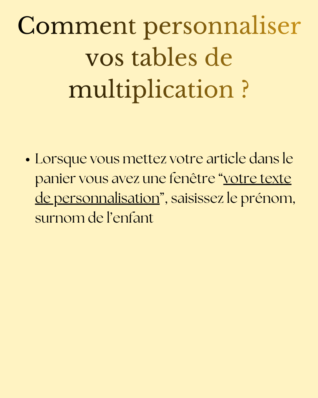 Cartes en bois | Tables de multiplication Montessori | Grav' & Vous
