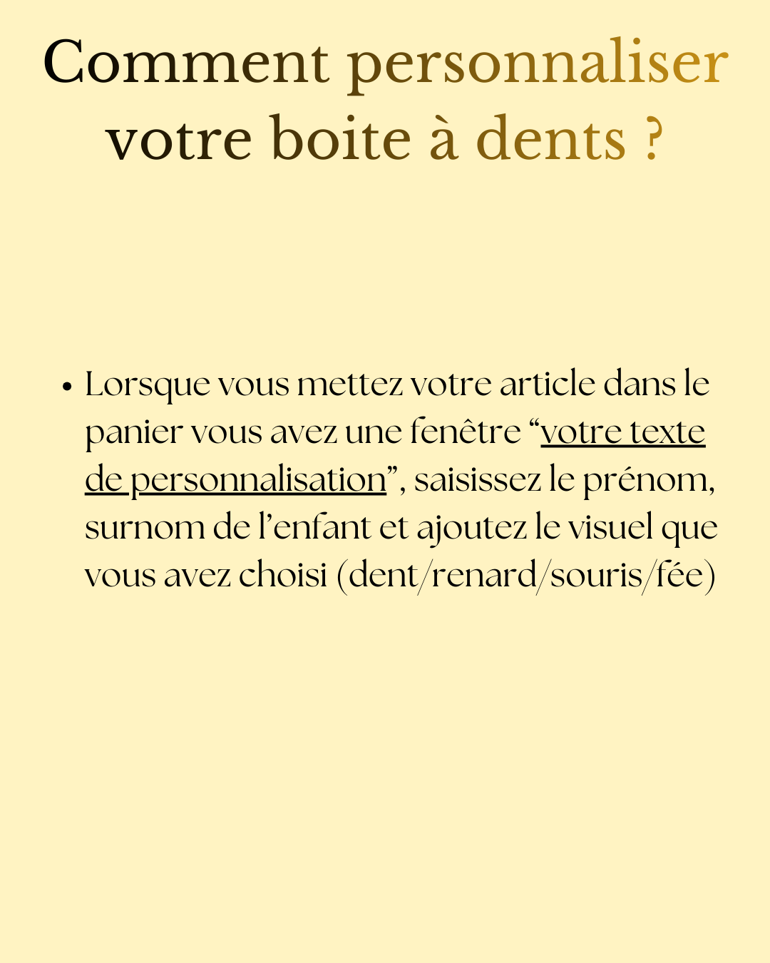 Boîte à Dent en Bois Personnalisable | Gravure Laser | Grav' & Vous