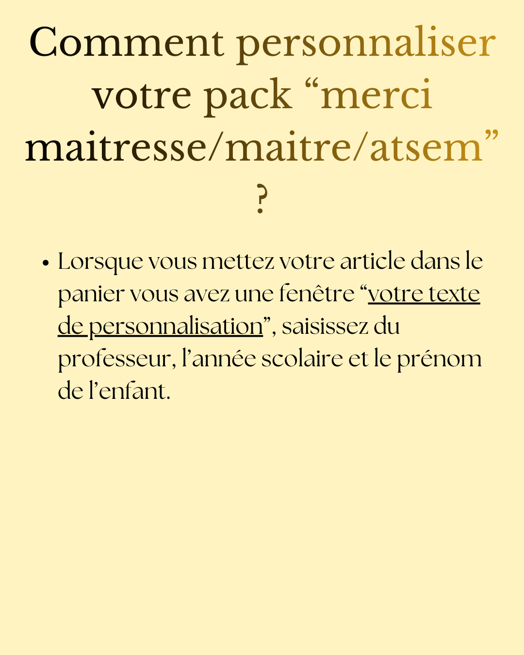 Pack Cadeau de Fin d'Année - Remerciez votre Maître, Maîtresse ou ATSEM avec Style !