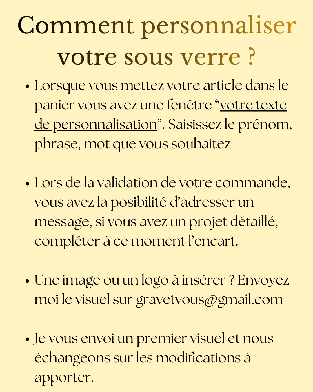 Dessous de verre personnalisés en liège – Gravure laser