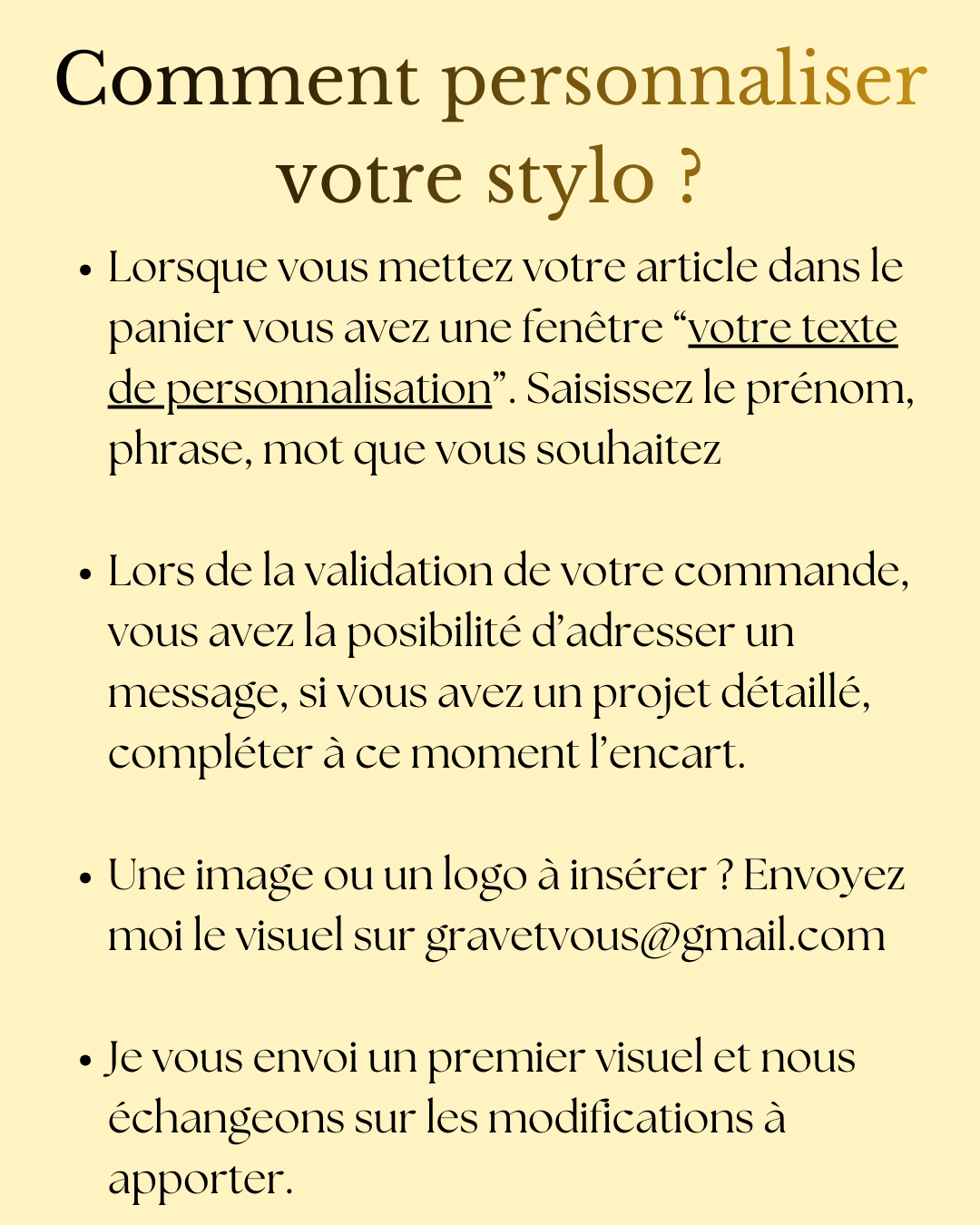 Stylo Personnalisé | Gravure sur bambou | Grav' & Vous