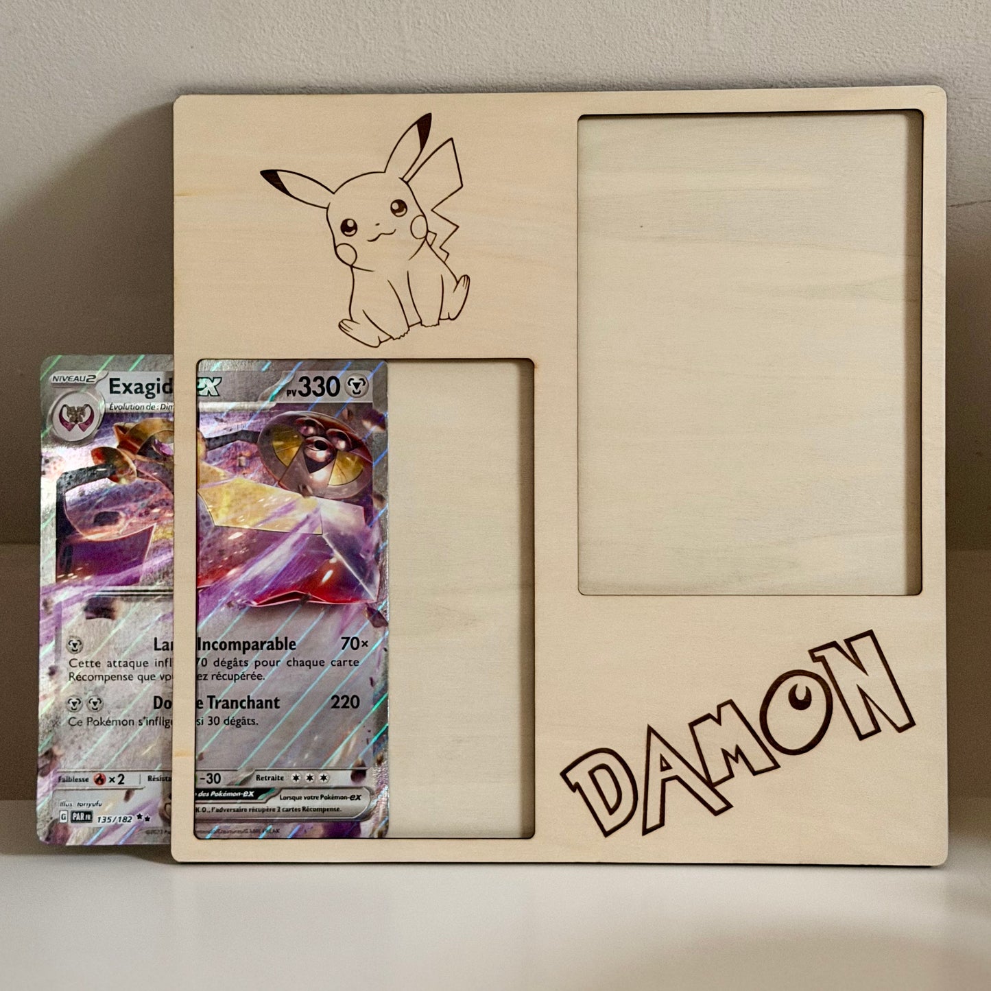 Cadre mural personnalisé pour cartes Pokémon grand format