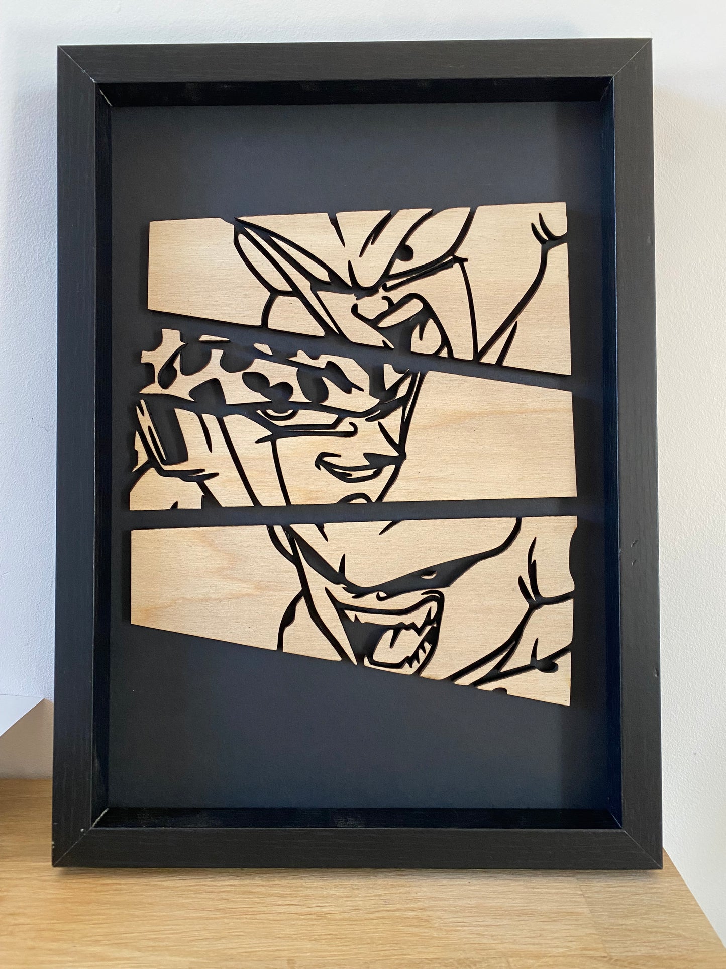 Portrait Manga 3 Boss | Art mural en bois | Grav' & Vous