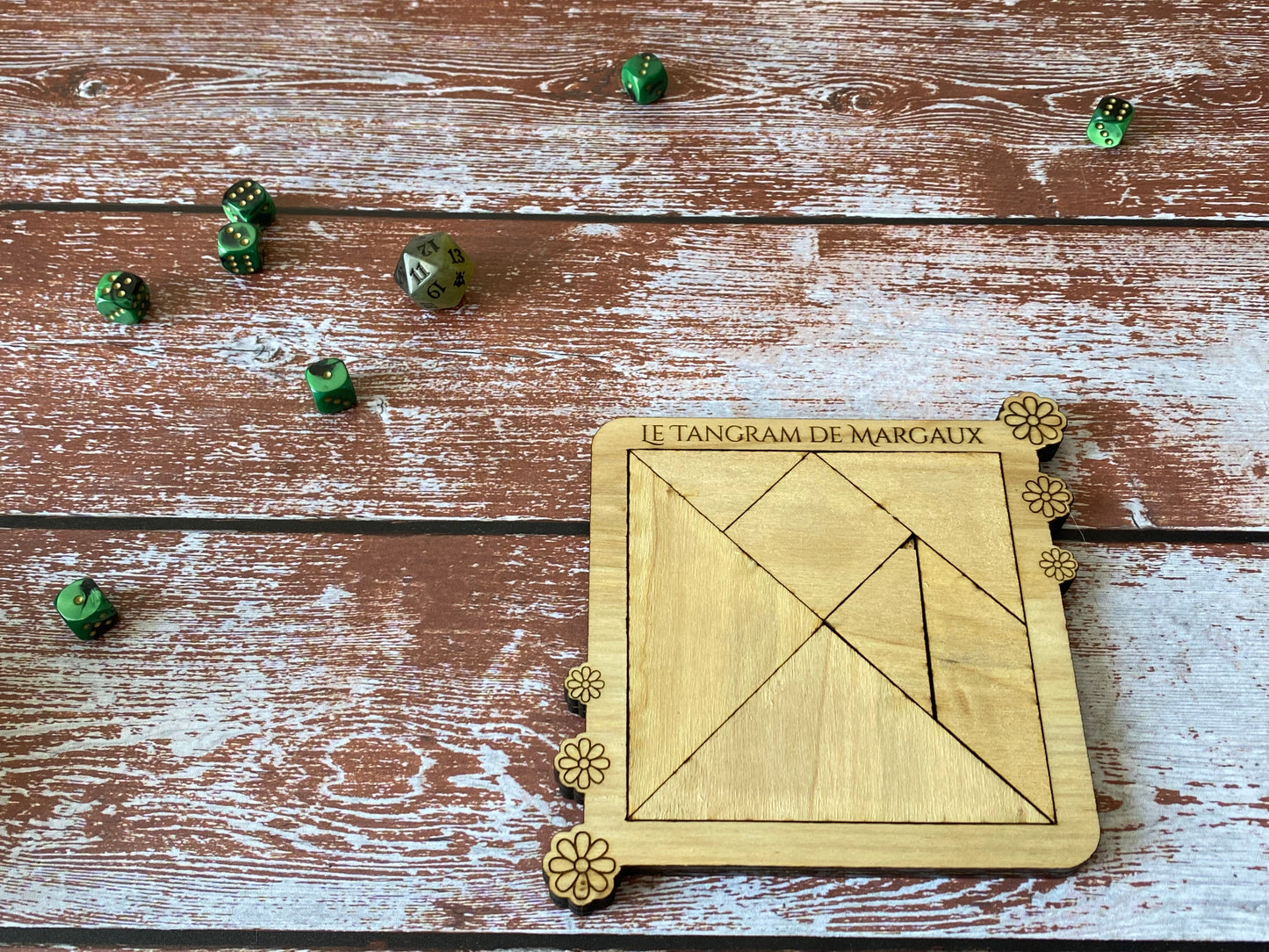 Tangram personnalisable | Jeux en bois enfants | Grav' & Vous