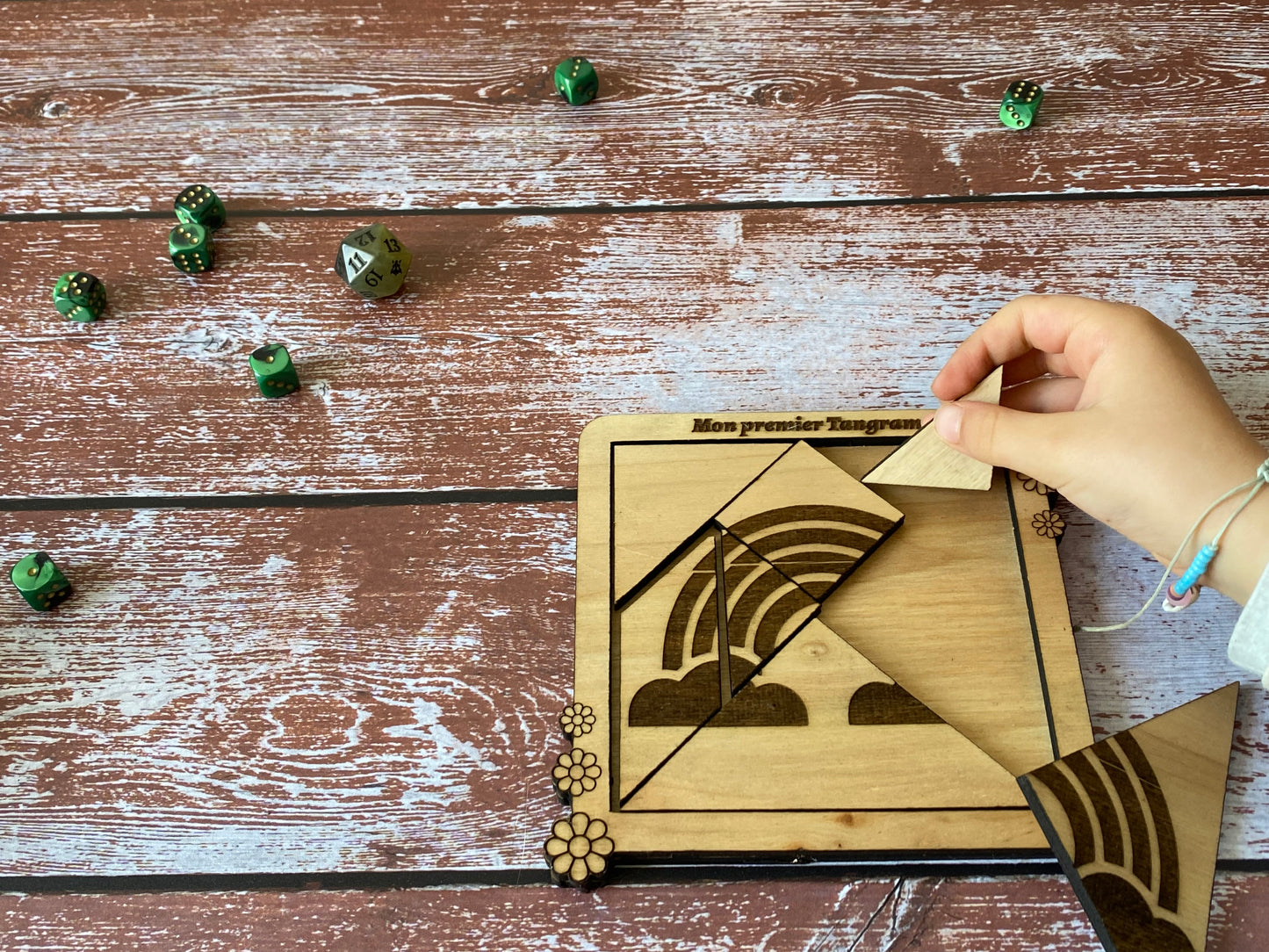 Tangram personnalisable | Jeux en bois enfants | Grav' & Vous