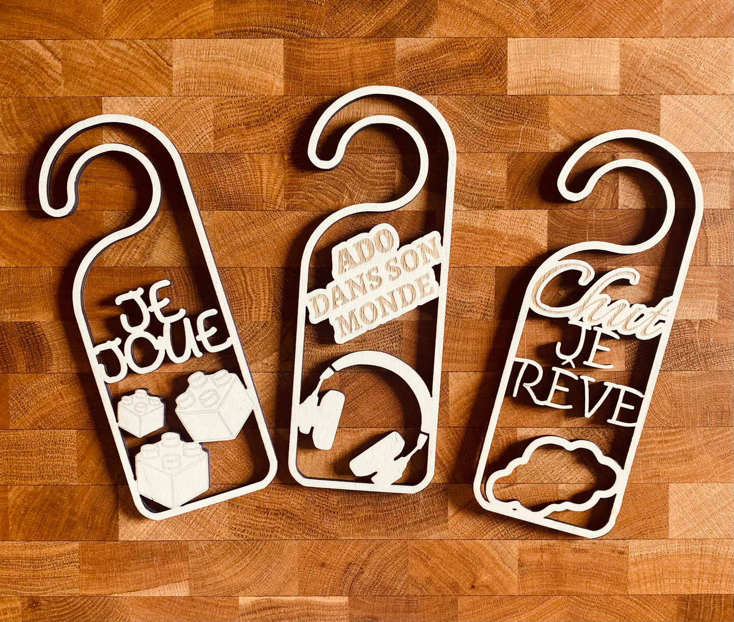 Décoration artisanale en bois peuplier