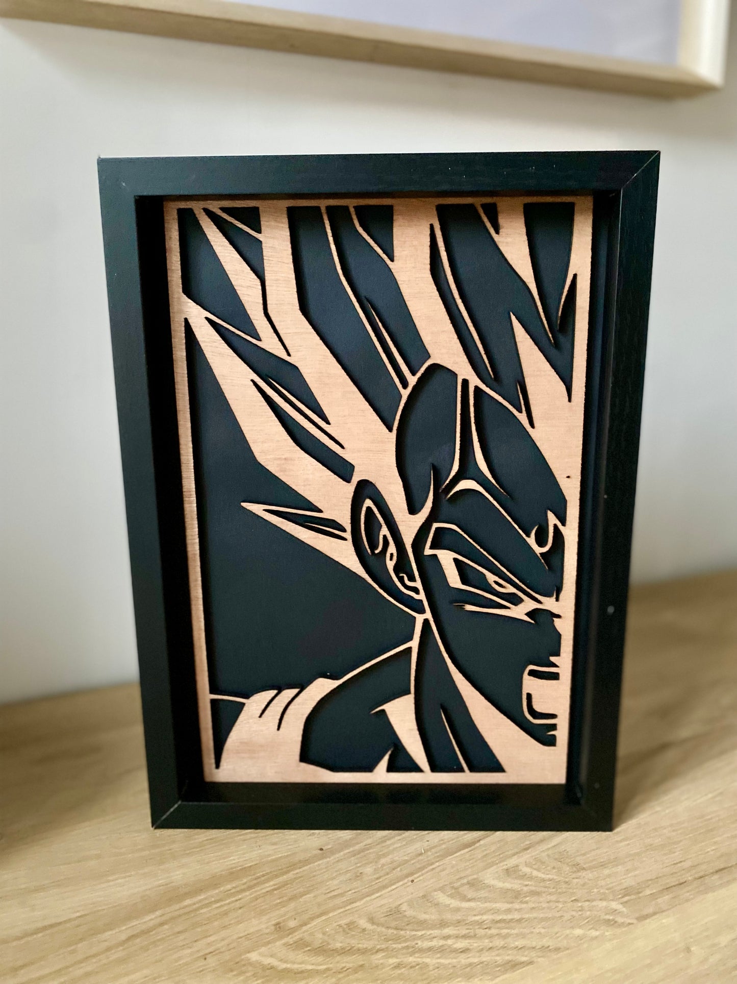 Portrait Manga Végé | Art mural en bois | Grav' & Vous