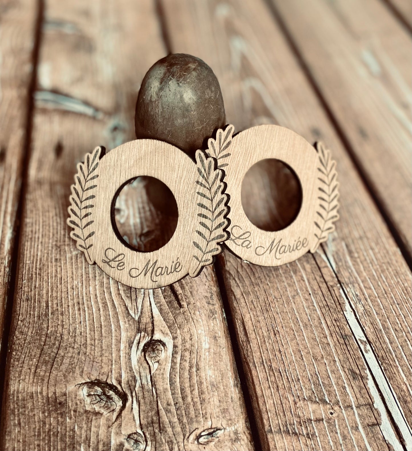 Rond de serviette personnalisé | Spécial Mariage | Grav' & Vous