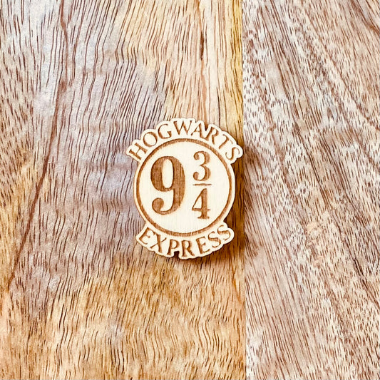 Magnet en bois gravé | Quai de gare | Grav' & Vous