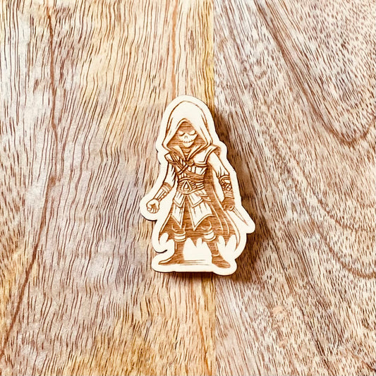 Magnet en bois gravé | Assassin's | Grav' & Vous