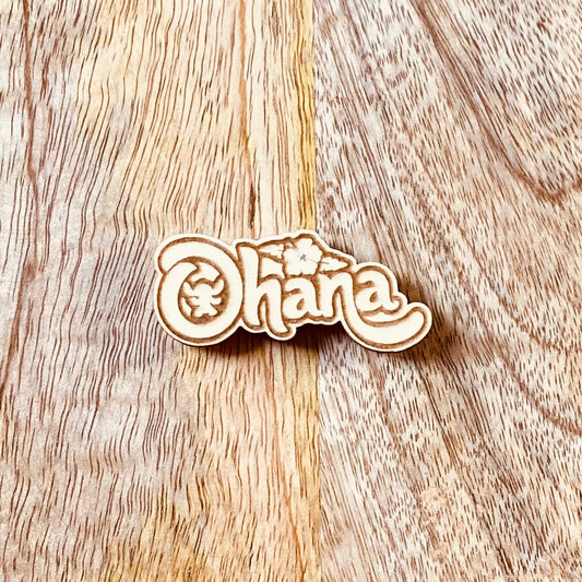 Magnet en bois gravé | Ohana | Grav' & Vous