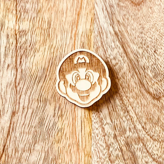 Magnet en bois gravé | Plombier | Grav' & Vous