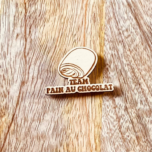 Magnet en bois gravé | Pain au chocolat | Grav' & Vous
