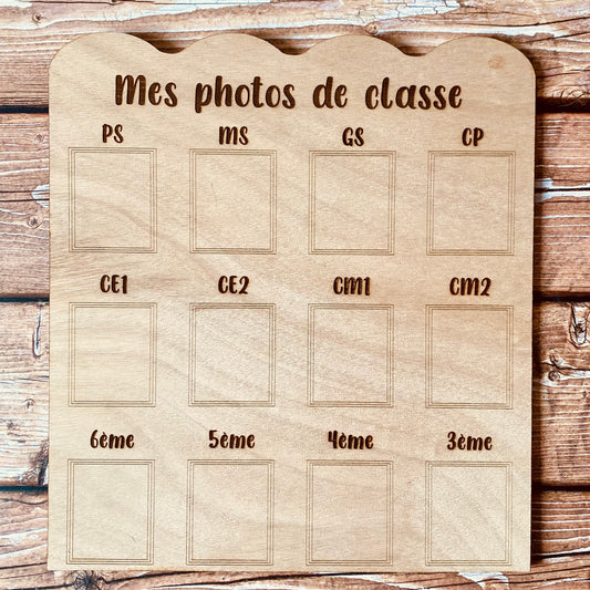 Pancarte Photos de Classe | Découpe laser | Grav' & Vous