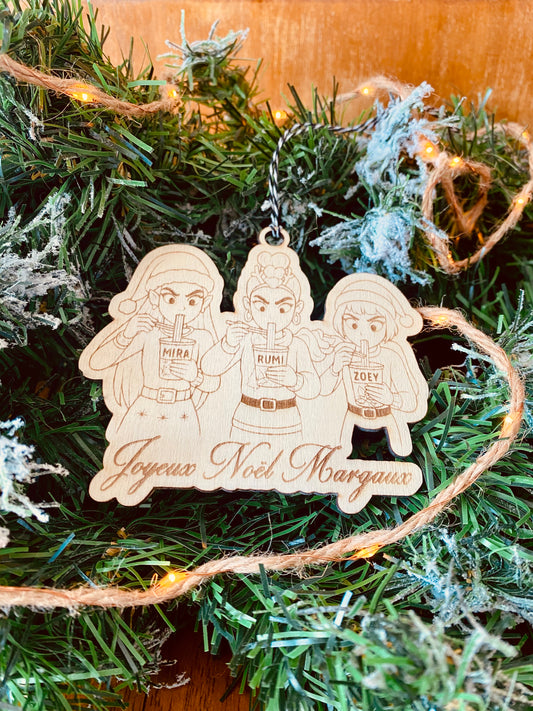 NOËL | Ornement de Noël en Bois | KPOP Demon Hunter | Grav' & Vous