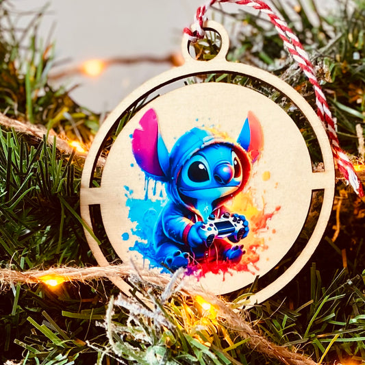 NOËL | Boule Noël Stitch | Grav' & Vous