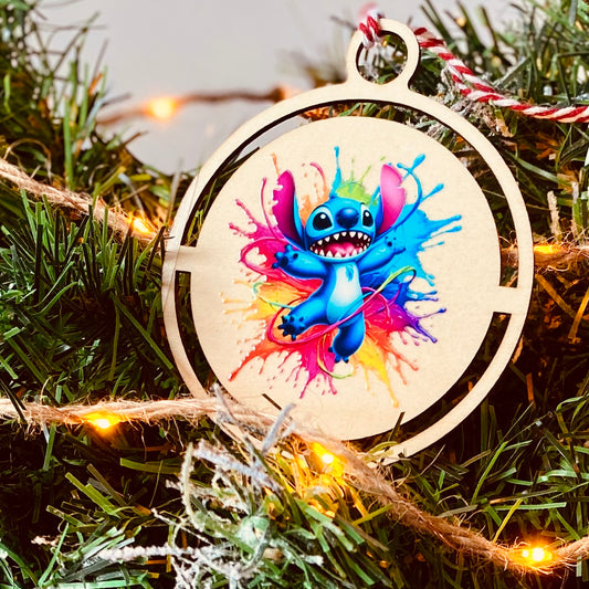 NOËL | Boule Noël Stitch | Grav' & Vous