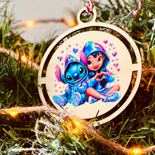 NOËL | Boule Noël Stitch | Grav' & Vous