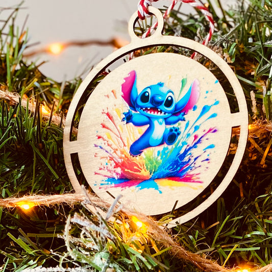 NOËL | Boule Noël Stitch | Grav' & Vous