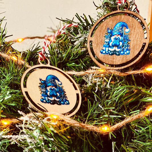 NOËL | Boule Noël Gnome Bois | Grav' & Vous