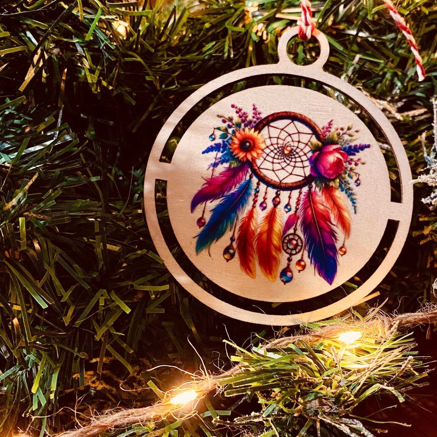 NOËL | Boule Noël Attrape Rêves Bois | Grav' & Vous