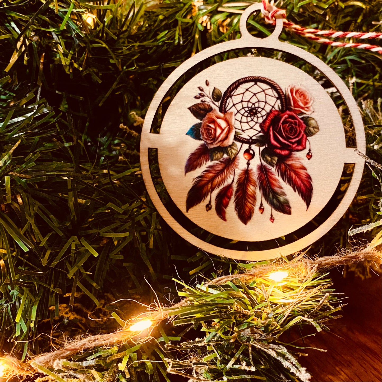 NOËL | Boule Noël Attrape Rêves Bois | Grav' & Vous