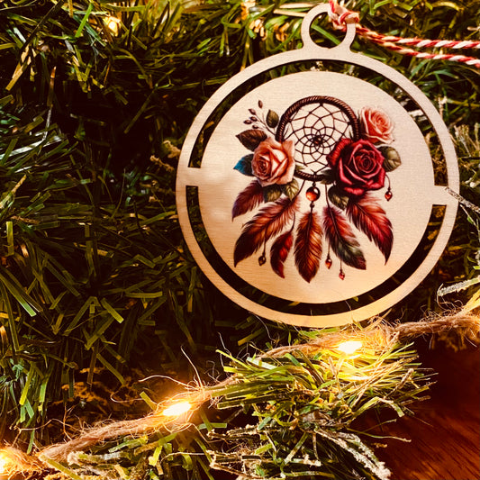 NOËL | Boule Noël Attrape Rêves Bois | Grav' & Vous