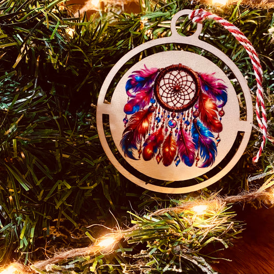 NOËL | Boule Noël Attrape Rêves Bois | Grav' & Vous