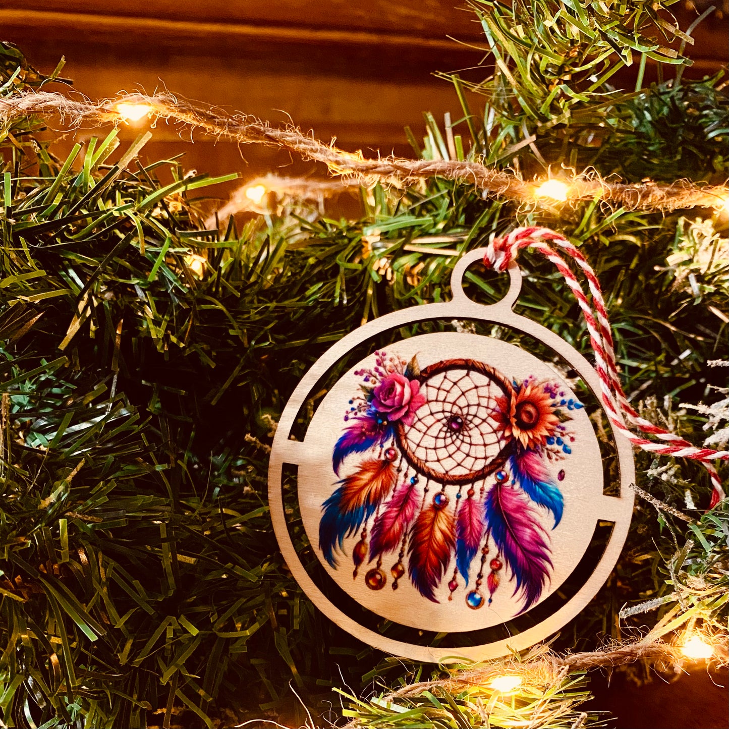 NOËL | Boule Noël Attrape Rêves Bois | Grav' & Vous