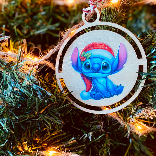 NOËL | Boule Noël Stitch | Grav' & Vous