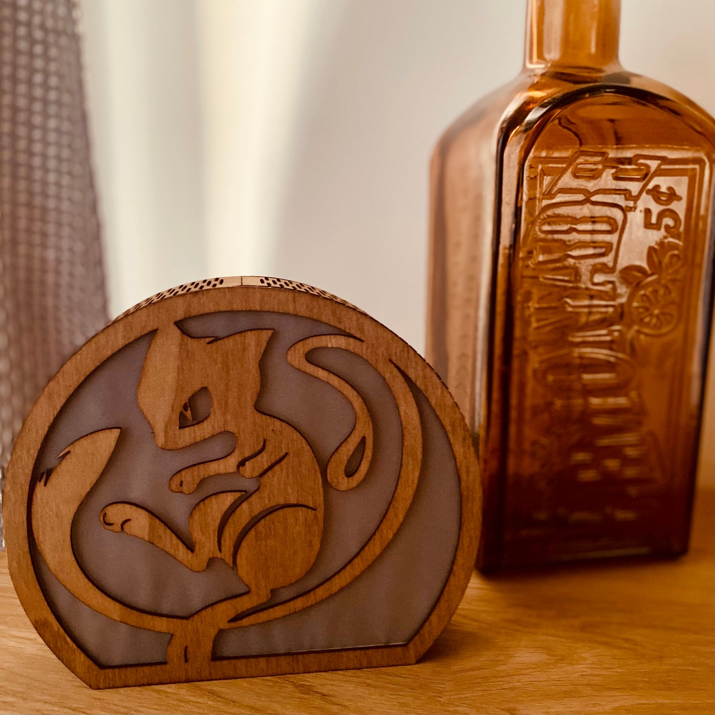 Veilleuse en bois | Découpée laser | Grav' & Vous