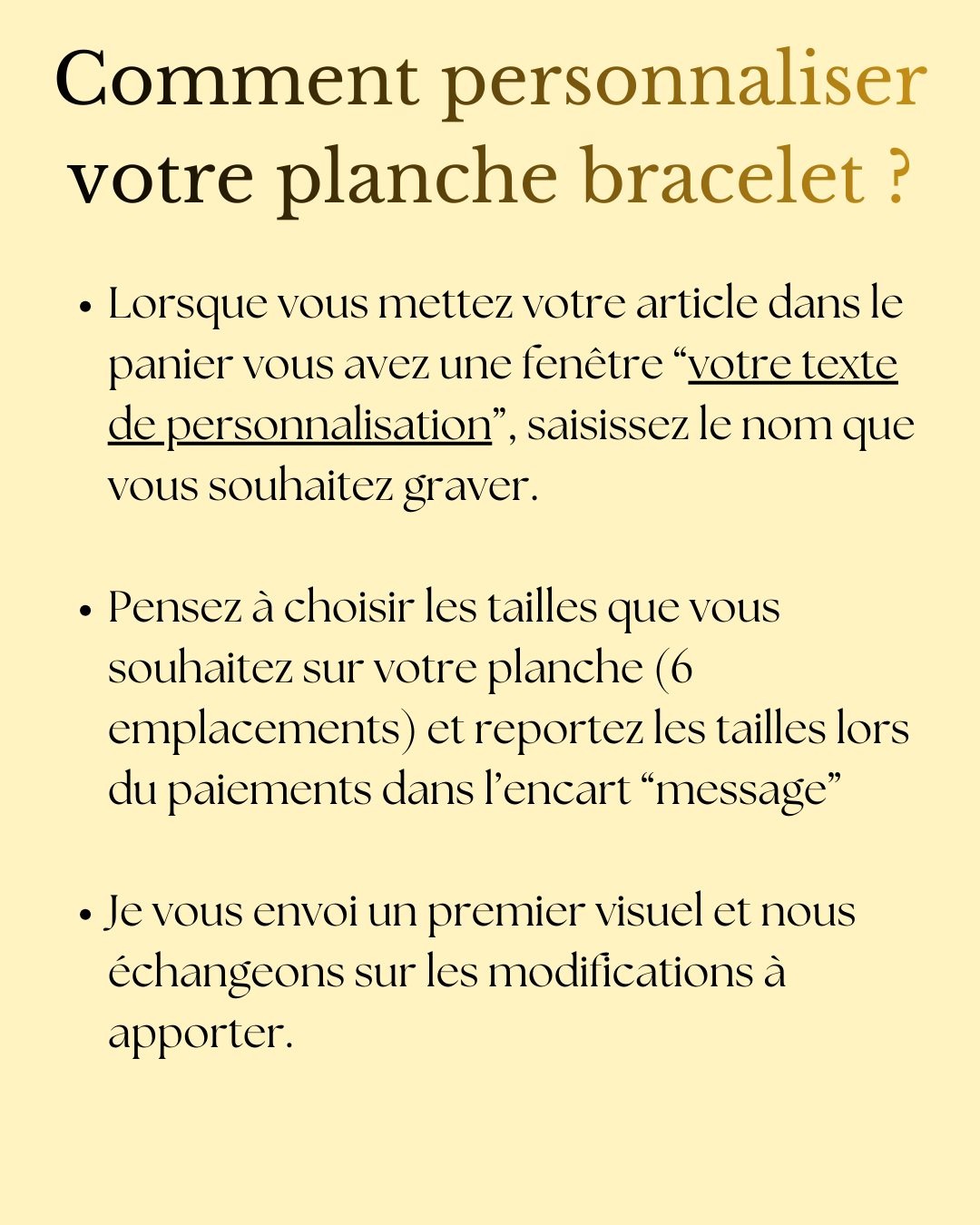 Planche Gabarit | Confection de bracelets | Grav' & Vous