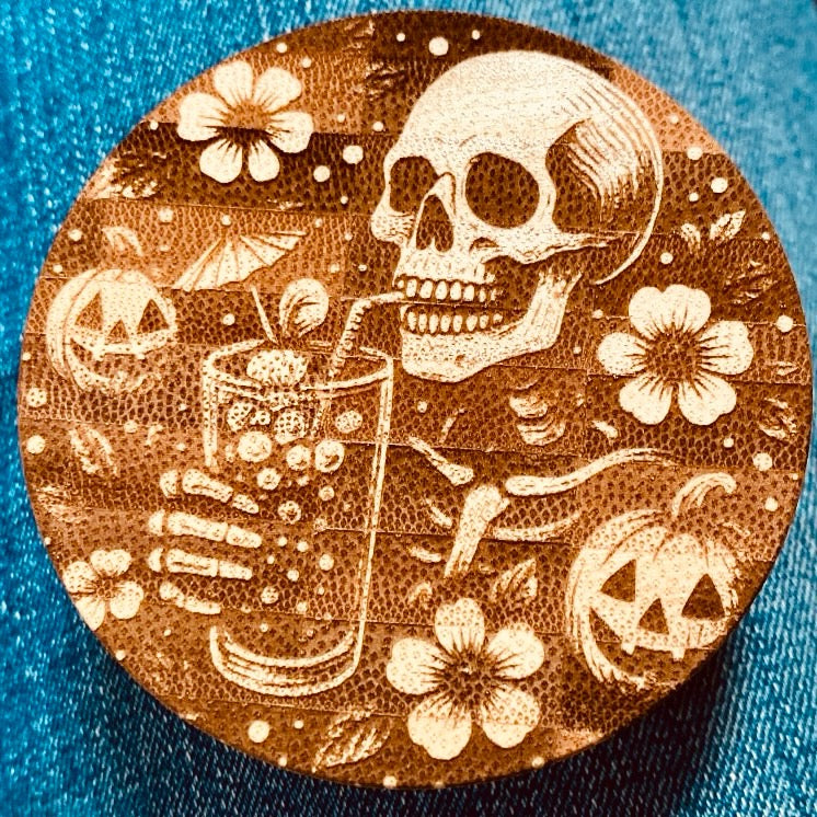 Bouteille à thé double paroi 450 ml | Édition Skull Bubble Tea | Grav' & Vous