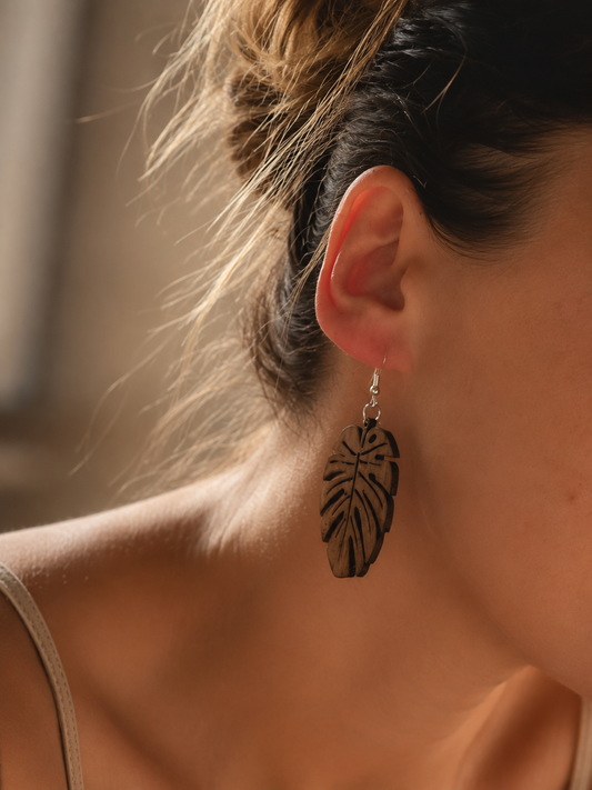 Monsteria | Boucle d’oreille légère | Grav’ & Vous