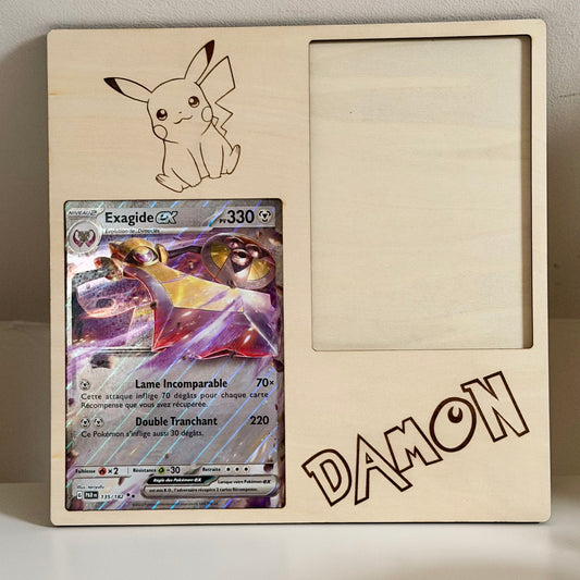 Cadre mural personnalisé pour cartes Pokémon grand format