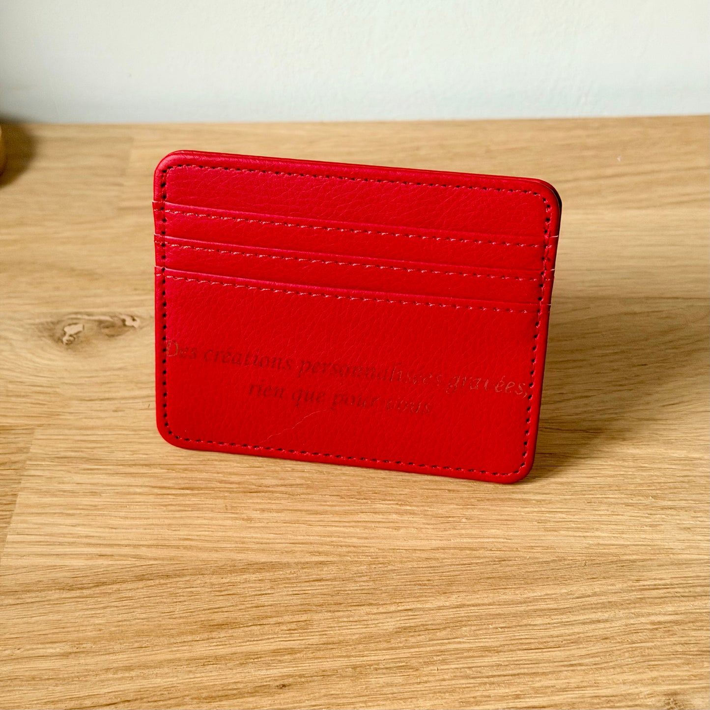 Porte-cartes simili cuir | Personnalisable | Grav' & Vous