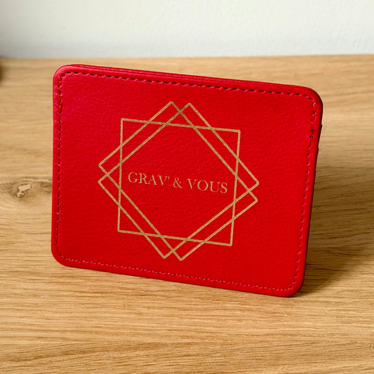 Porte-cartes simili cuir | Personnalisable | Grav' & Vous