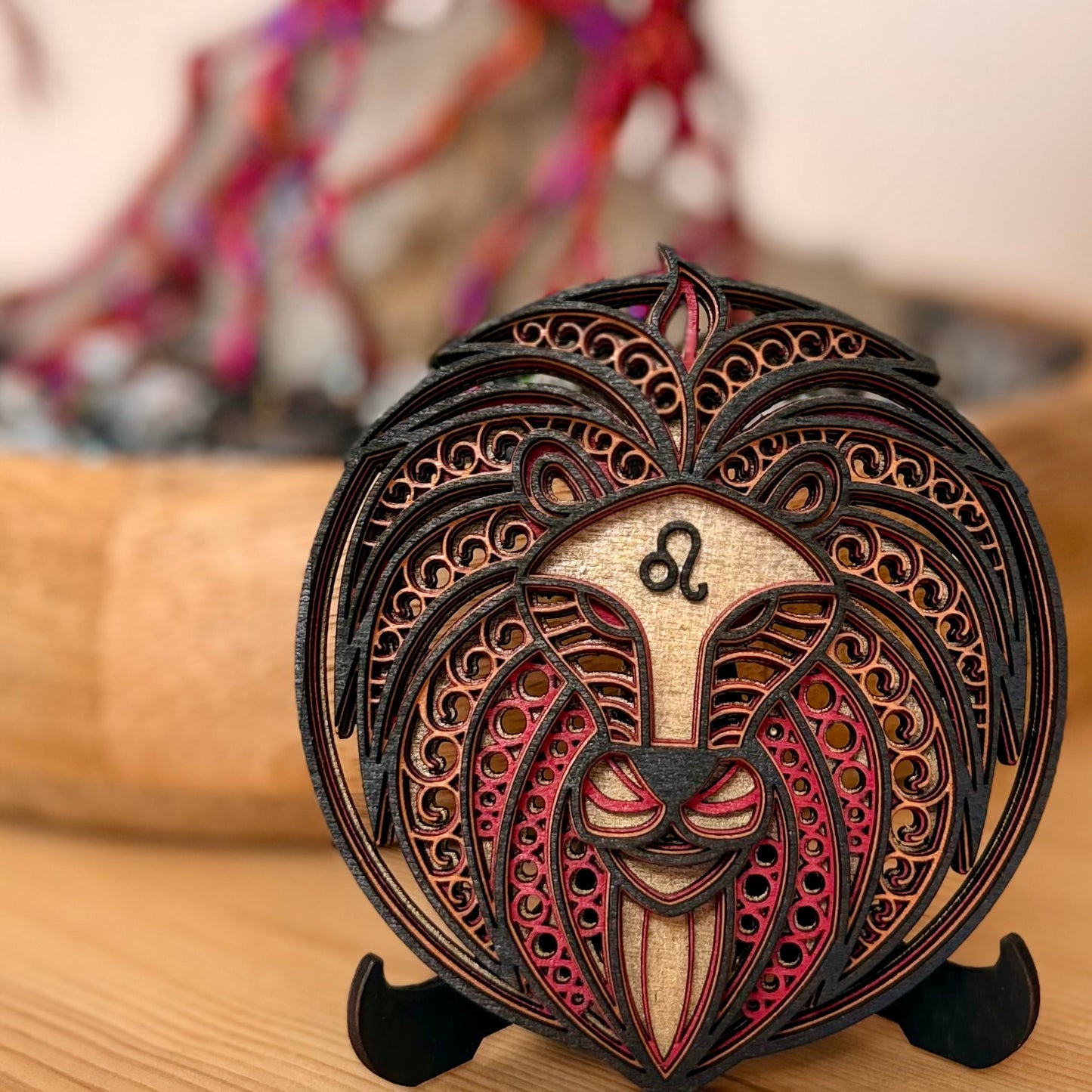 Signe astrologique en bois multicouche | Décoration artisanale | Grav' & Vous