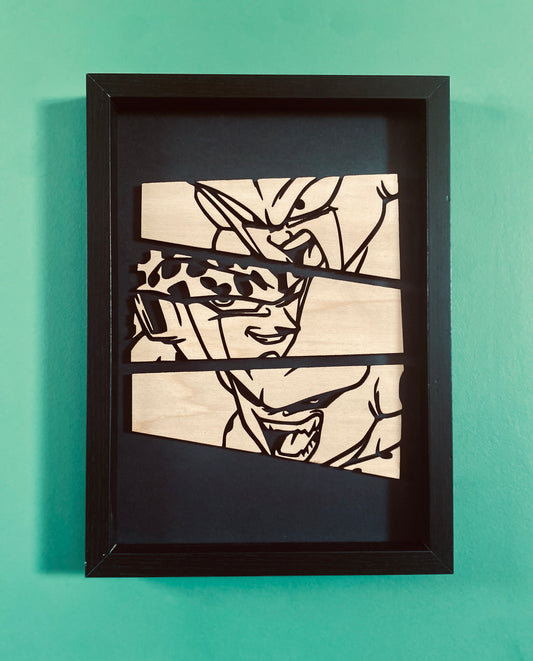 Portrait Manga 3 Boss | Art mural en bois | Grav' & Vous