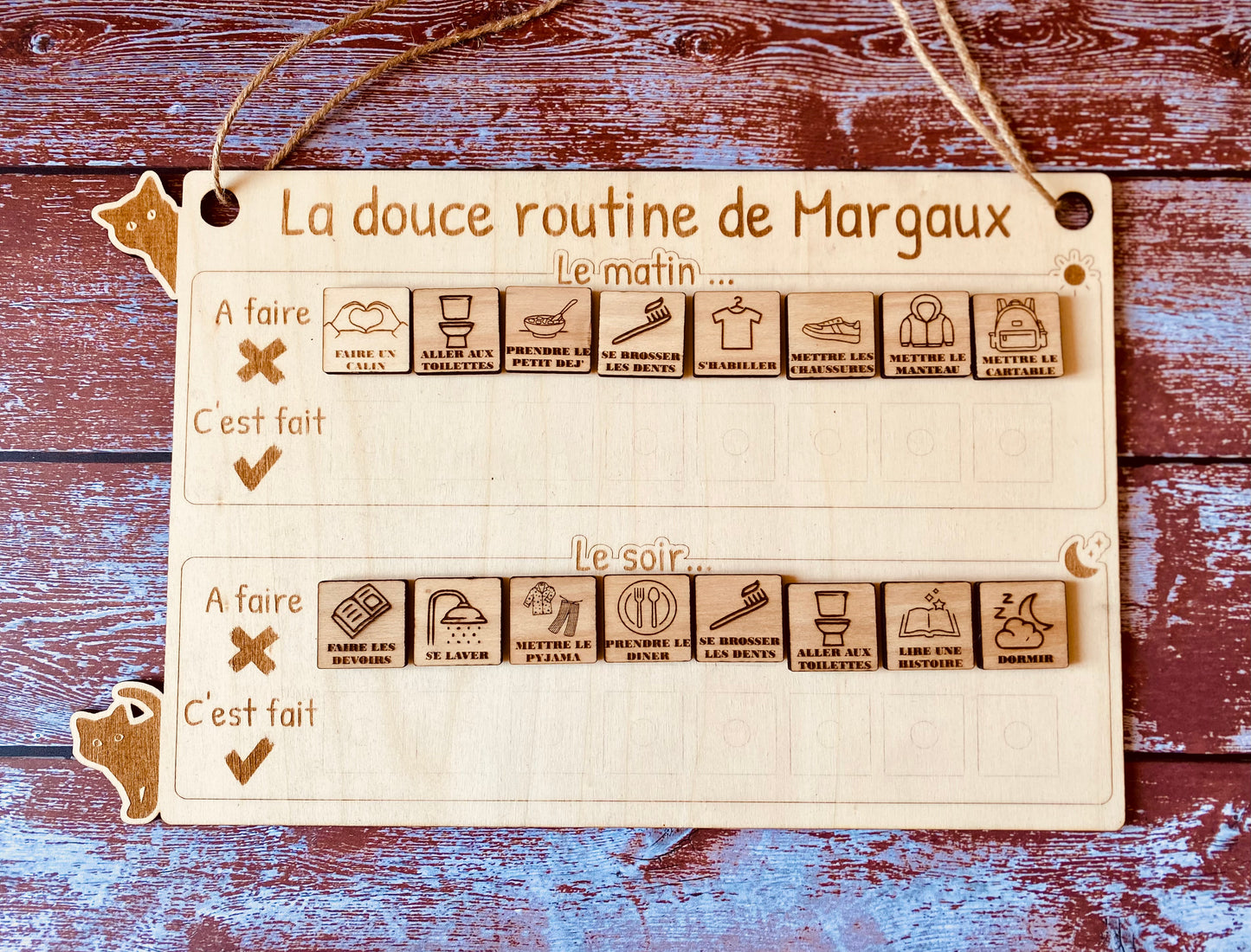 Tableau des rituels | Matin & Soir | Grav' & Vous