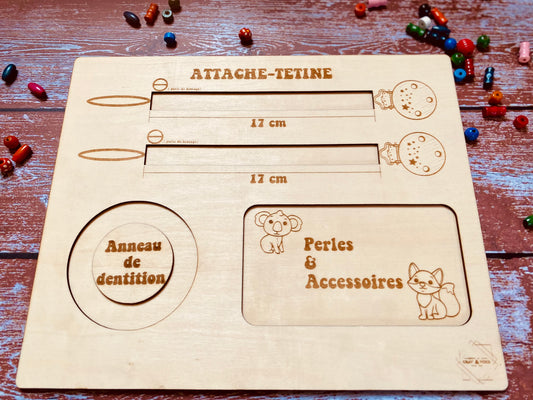Planche Gabarit | Attaches-Tétine & Anneau de dentition | Grav' & Vous