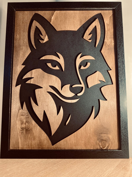 Portrait Renard Omega | Découpe Bois | Grav' & Vous
