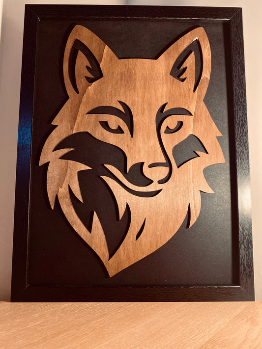 Portait Renard Alpha | Découpe bois | Grav' & Vous