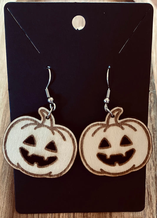 HALLOWEEN | Boucles d'Oreilles "Citrouille Souriant" – Collection Halloween