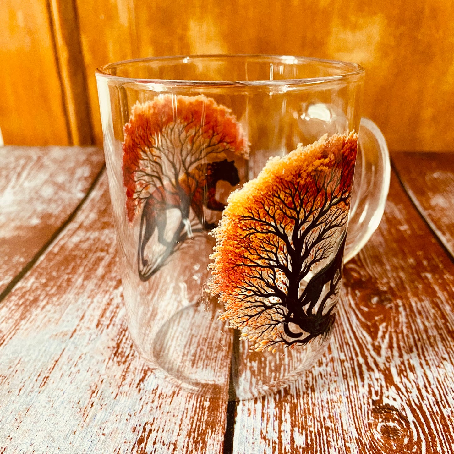 Tasse en Verre Borosilicate | Design panthère chat (350 ml) | Grav' & Vous