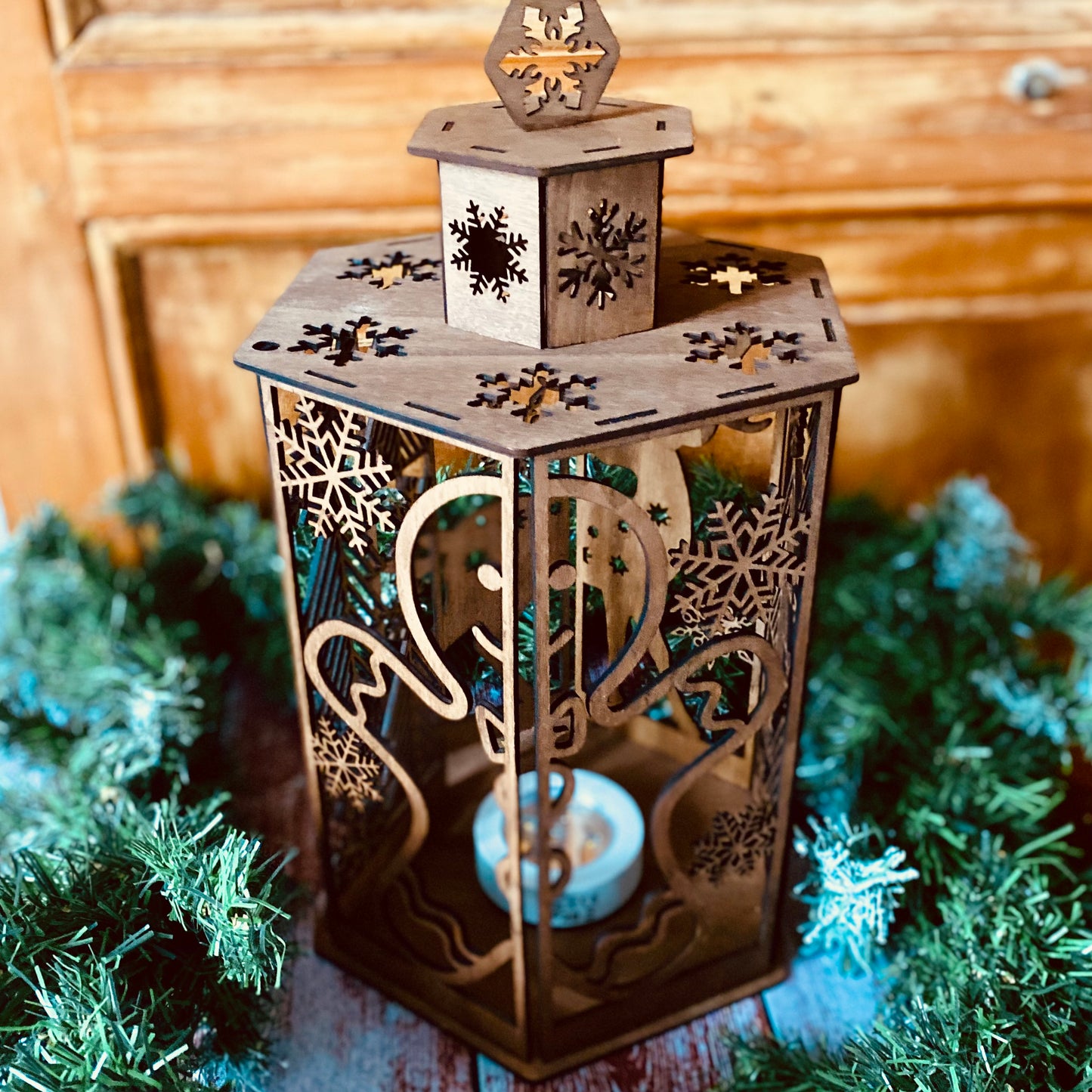 NOËL | Lanterne de Noël XXL | Grav' & Vous