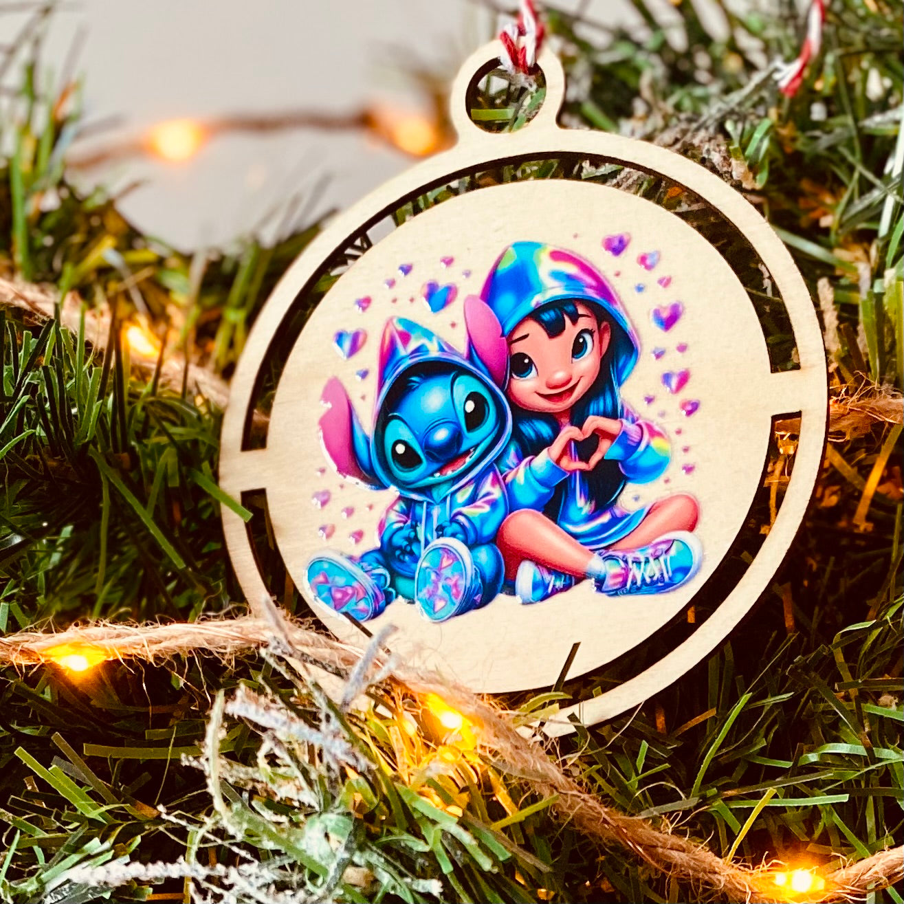 NOËL | Boule Noël Stitch | Grav' & Vous