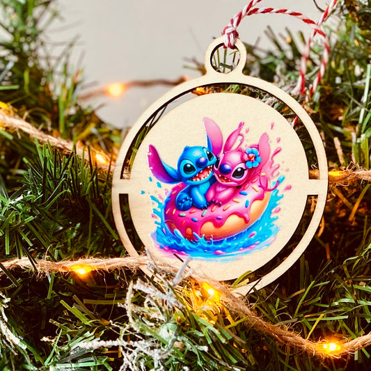 NOËL | Boule Noël Stitch | Grav' & Vous